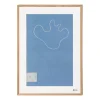 Alvar Aalto Collection|Accessoarer*IITTALA Art poster 50x70cm Sketch blå