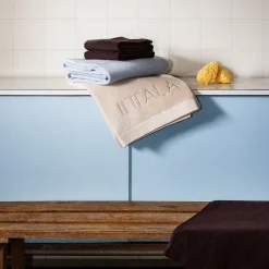 Badrumstextilier*IITTALA Badlakan 100x150 cm dimblå