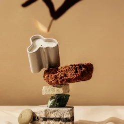 Alvar Aalto Collection|Levande Ljus*IITTALA Doftljus 8cm sand