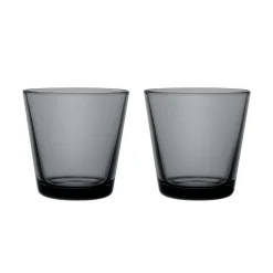 Alla Glas|Dricksglas*IITTALA Dricksglas 21cl mörkgrå 2-pack Mörkgrå