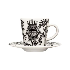 Muggar Och Koppar*IITTALA Espressokopp 0,1L & fat 11cm Svart