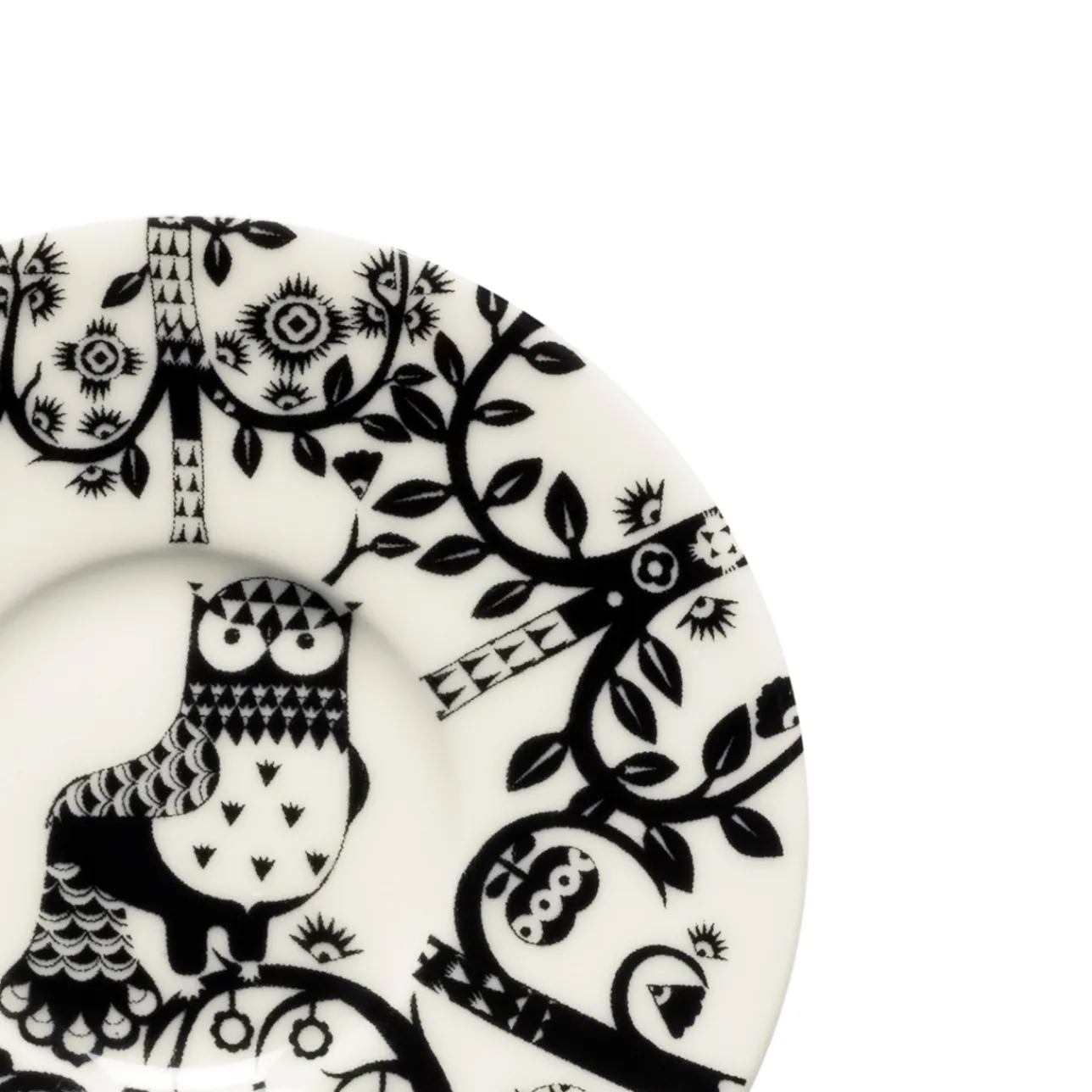 Muggar Och Koppar*IITTALA Espressokopp 0,1L & fat 11cm Svart