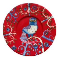 Tallrikar*IITTALA Fat till kaffekopp 15cm röd Röd