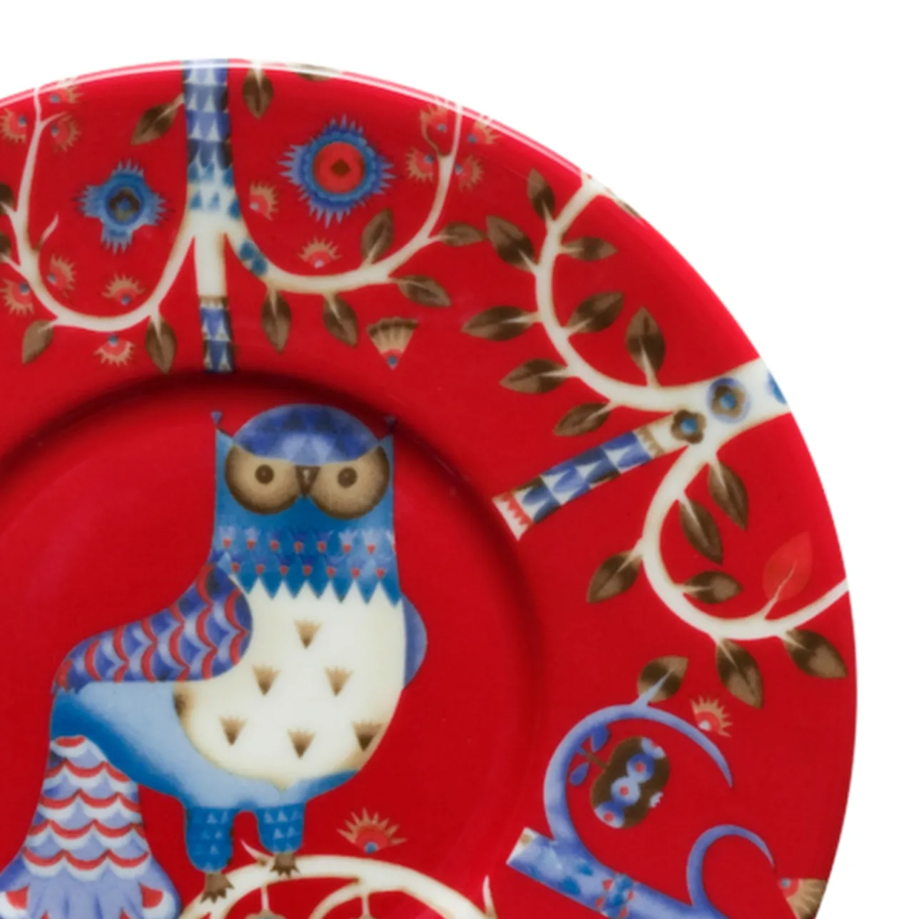 Tallrikar*IITTALA Fat till kaffekopp 15cm röd Röd