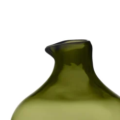 Konstföremål*IITTALA Fågelflaska rak 94x183mm mossgrön