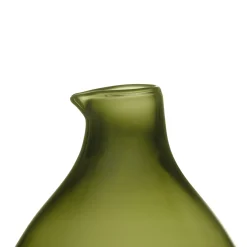 Konstföremål*IITTALA Fågelflaska rund 108x164mm mossgrön