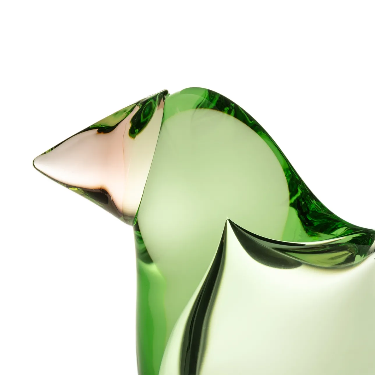 Birds By Toikka|Konstföremål*IITTALA Flugsnappare 95x60 äppelgrön- Laxrosa