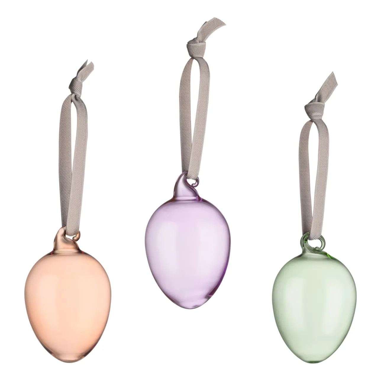 Glasdekoration*IITTALA Glas ägg 60mm, 3-set mix