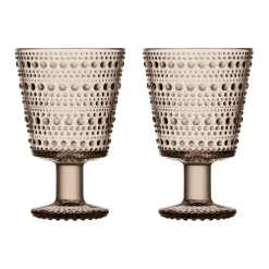 Alla Glas|Dricksglas*IITTALA Glas på fot 26cl 2-pack Linne