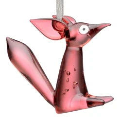 Glasdekoration*IITTALA Glasdekoration sittande 80mm körsbär