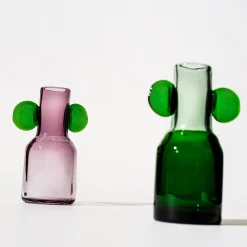 Konstföremål|Vaser*IITTALA Glaskonst vas 250mm grön-ljusgrön