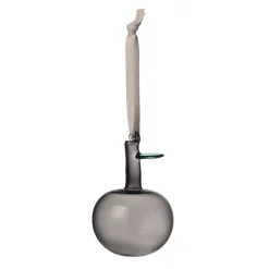 Glasdekoration*IITTALA Glasäpple grå 3st Grå