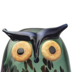 Birds By Toikka|Konstföremål*IITTALA Hornuggla 110x175mm tallgrön Dennengroen
