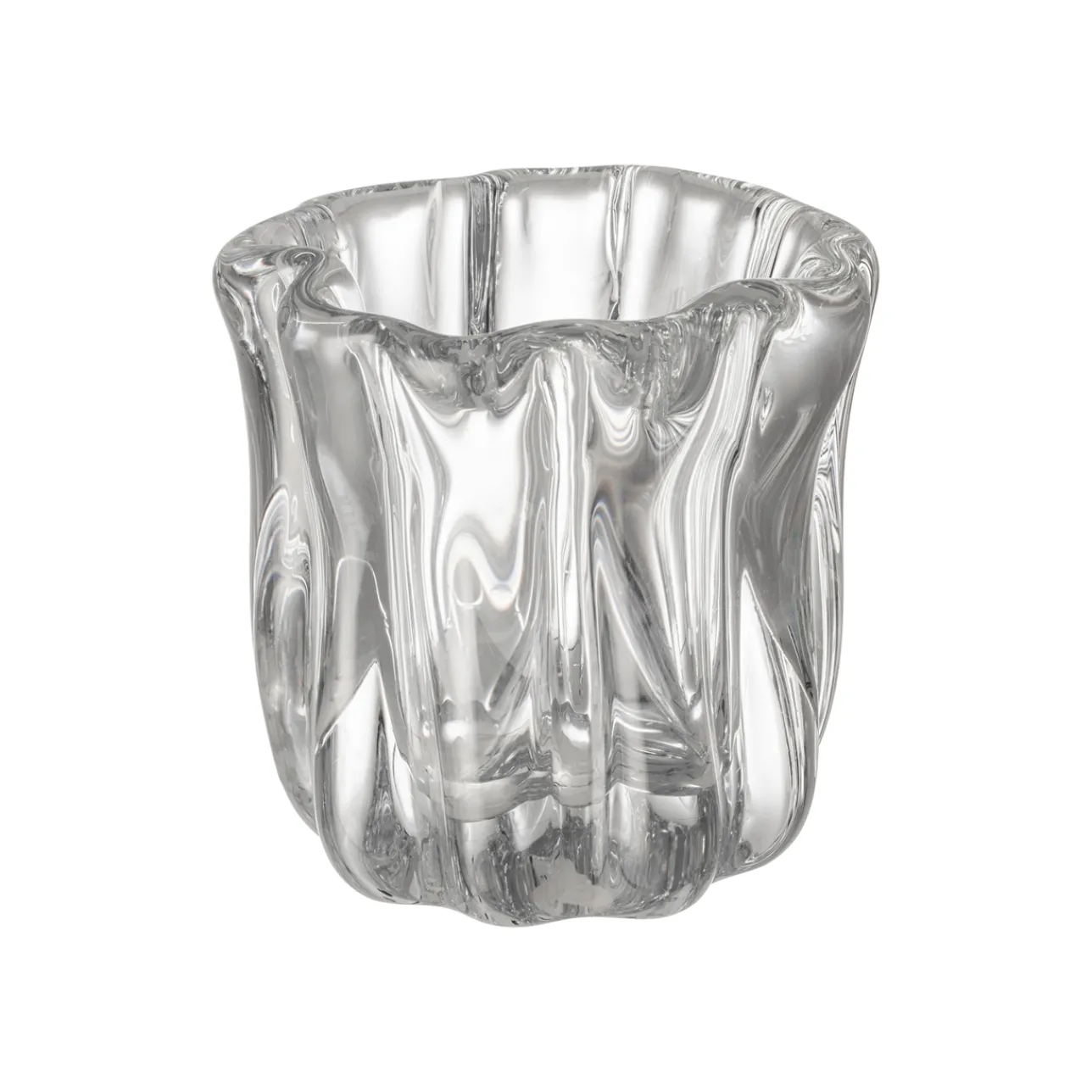 Konstföremål|Vaser*IITTALA Kalvolan kanto konstverk 140mm Klar