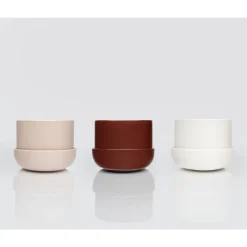 Krukor*IITTALA Kruka med fat S Vit