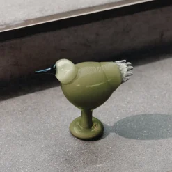 Birds By Toikka|Konstföremål*IITTALA Leppäinen 190x165mm moss grön Mossgrön
