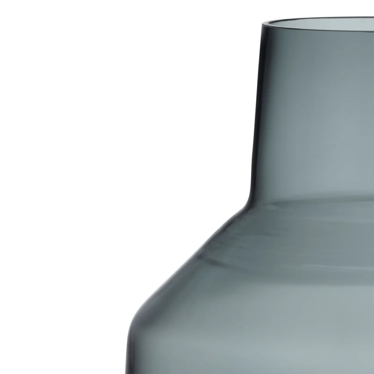 Vaser*IITTALA Låg vas 220x200mm stålgrå