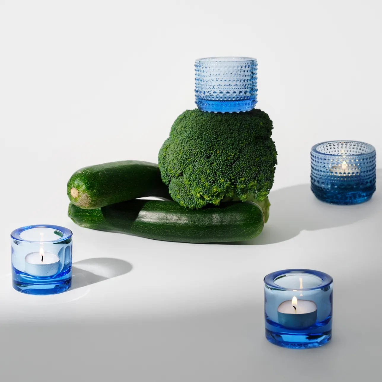 Ljuslyktor*IITTALA Ljuslykta 60mm Aqua