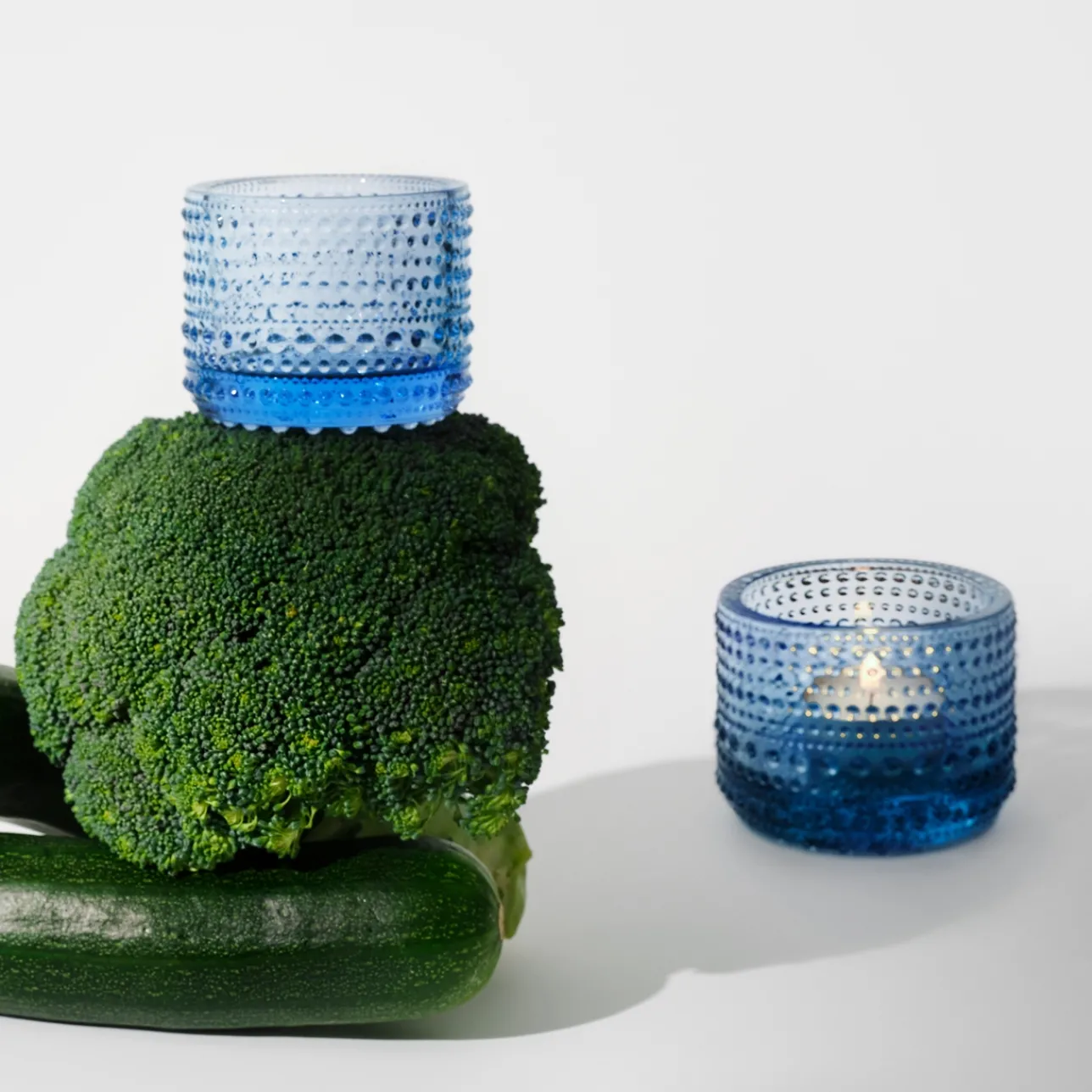 Ljuslyktor*IITTALA Ljuslykta 64mm Aqua