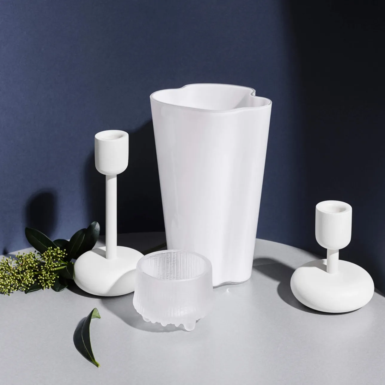 Ljuslyktor*IITTALA Ljuslykta 65mm Matt Frostad