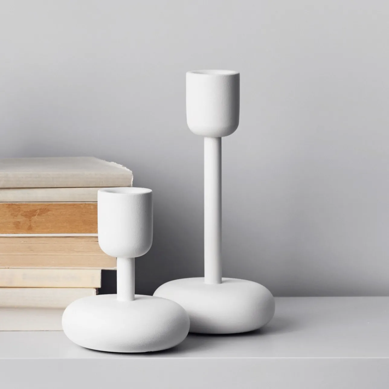 Ljusstakar*IITTALA Ljusstake 107mm Vit