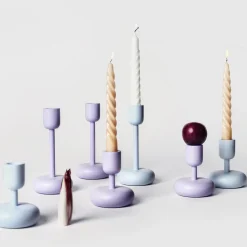 Ljusstakar*IITTALA Ljustake 183mm Ljus lila