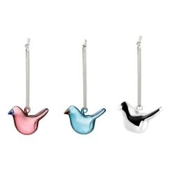 Glasdekoration*IITTALA Mini glasfågel mix 3-pack