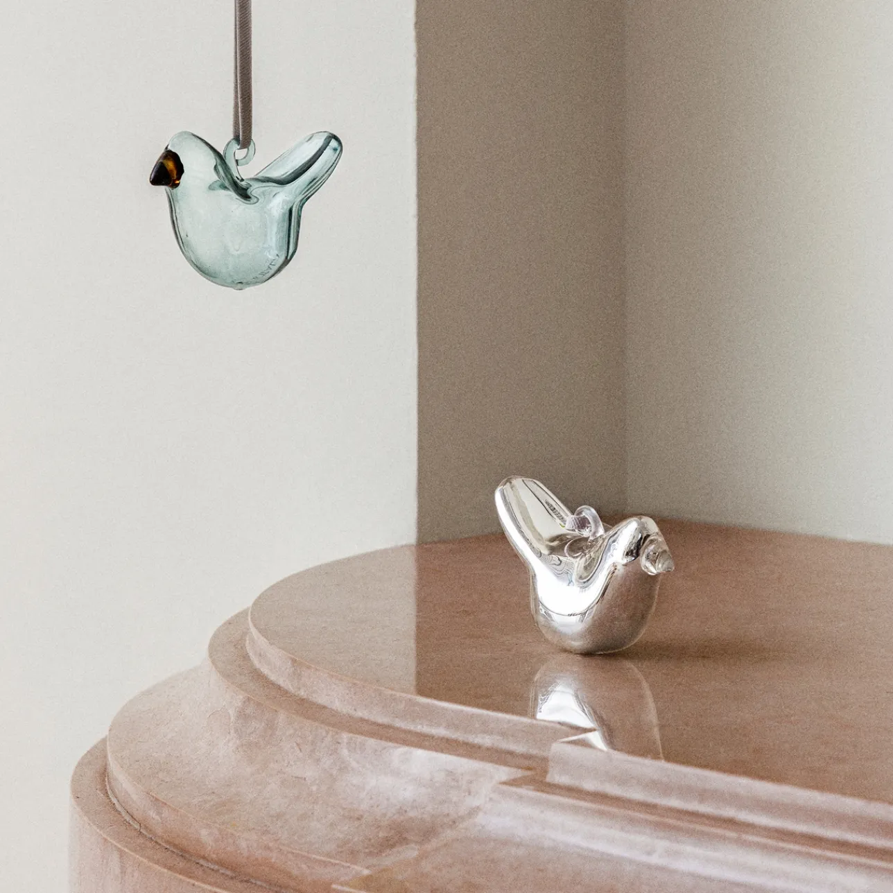 Glasdekoration*IITTALA Mini glasfågel mix 3-pack