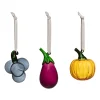 Glasdekoration*IITTALA Mini glassfrukt & grönsaker 3set