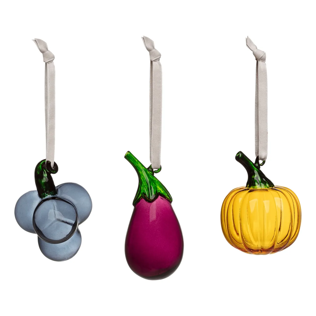 Glasdekoration*IITTALA Mini glassfrukt & grönsaker 3set