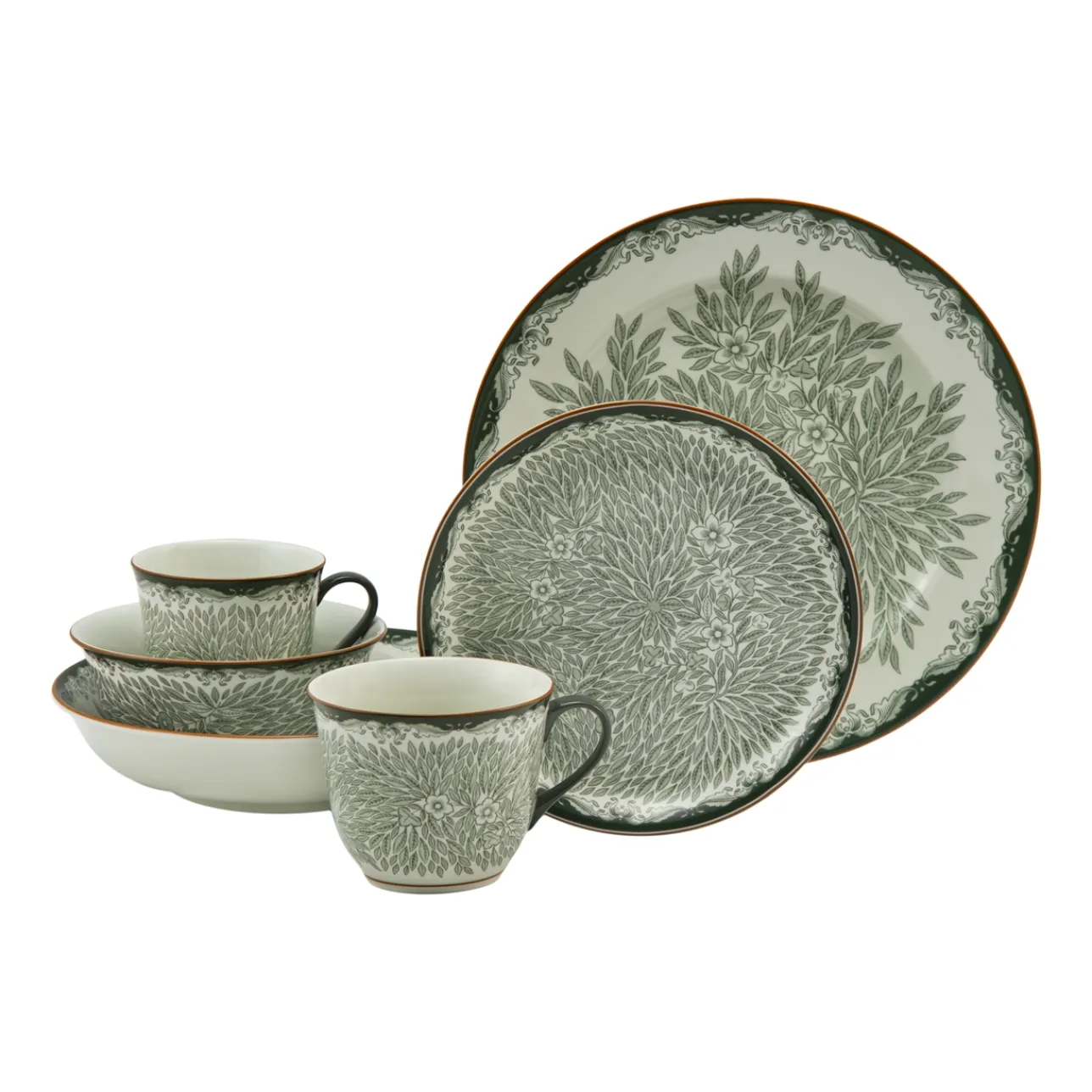 Muggar Och Koppar|Tallrikar*IITTALA Mug 40+plate 20 grön 2pc