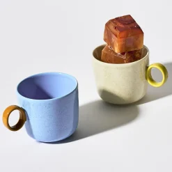 Muggar Och Koppar*IITTALA Mugg 0,35 prickig blå-umber