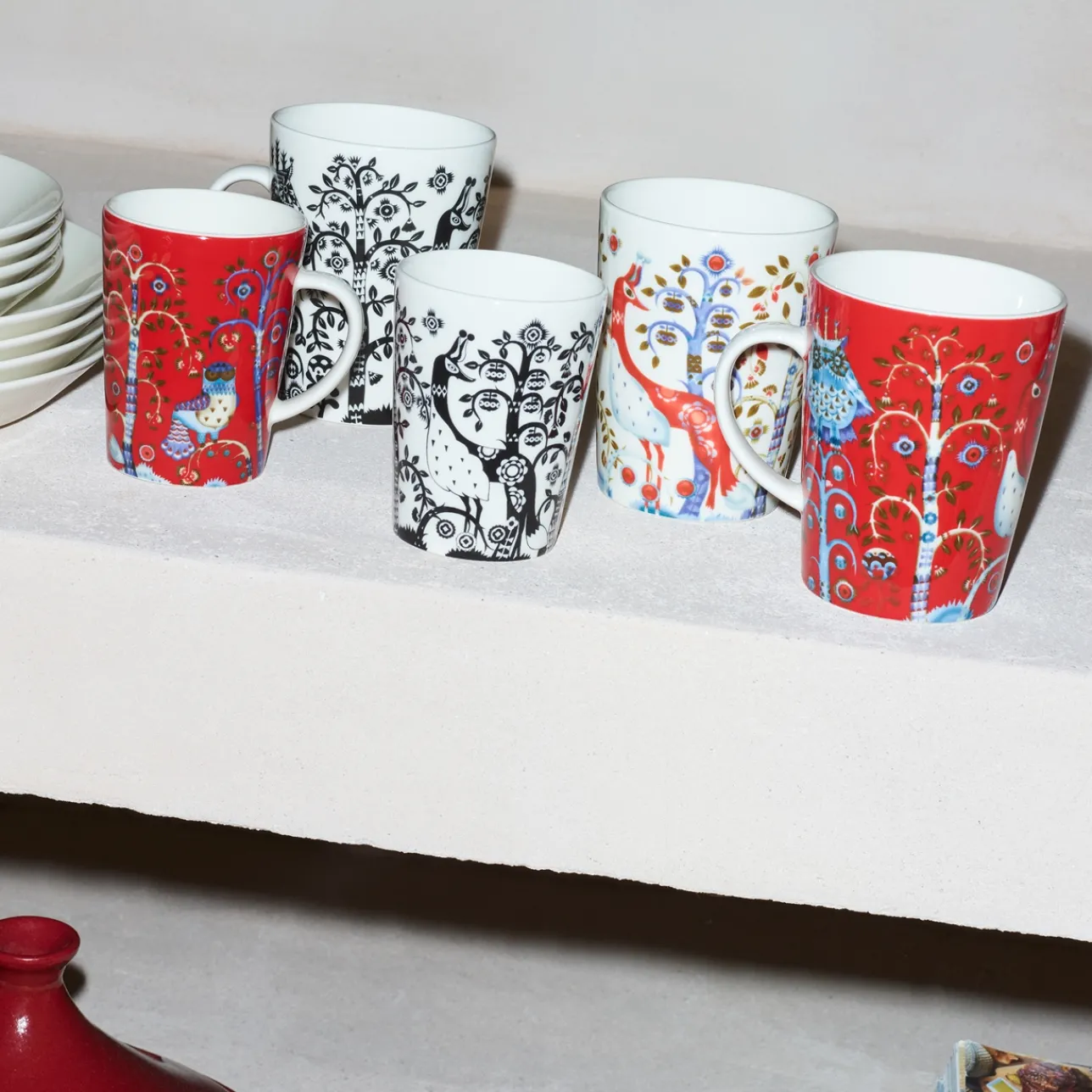 Muggar Och Koppar*IITTALA Mugg 0,4l röd Röd