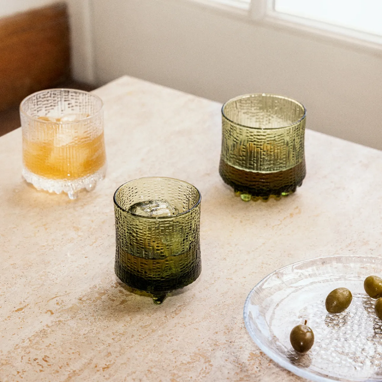 Alla Glas|Dricksglas*IITTALA On-the-rocks 28cl Finsk sand 2-pack