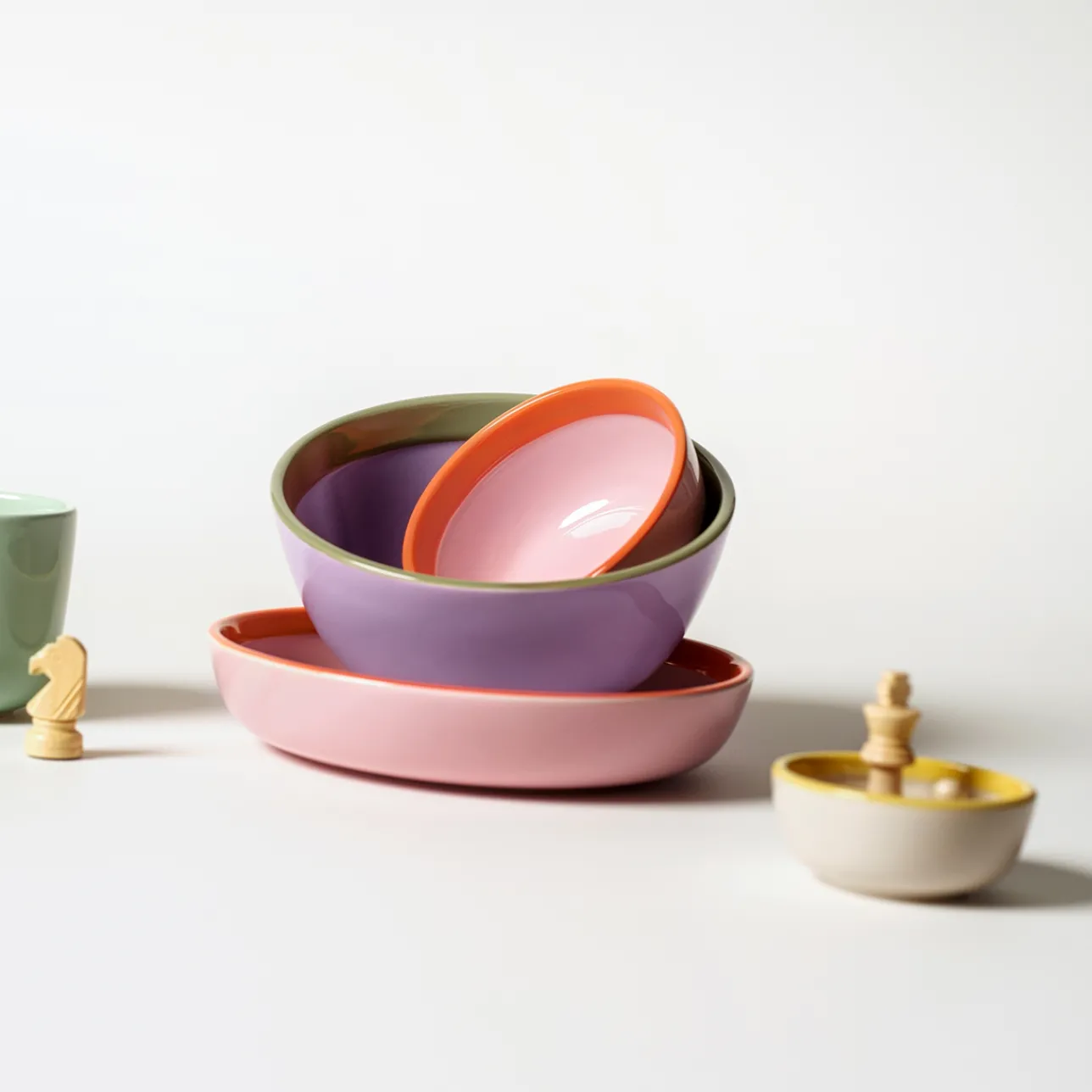 Skålar*IITTALA Skål 19cm Lila-oliv