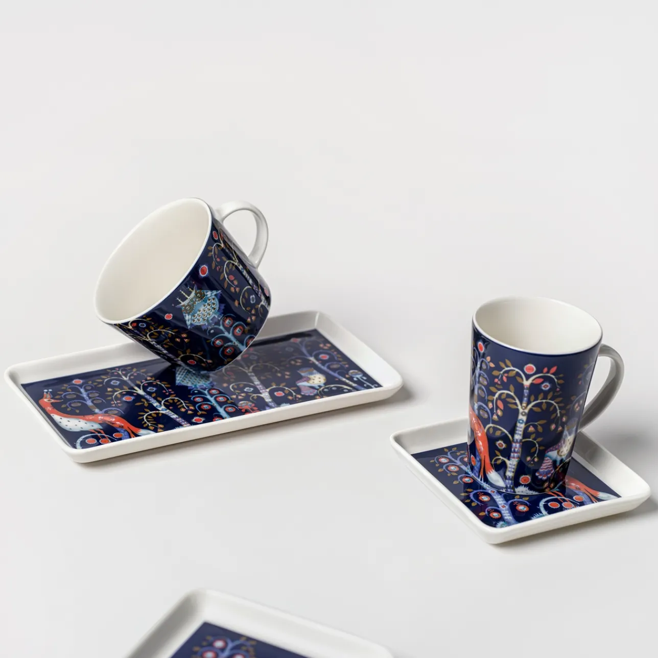 Tallrikar*IITTALA Tallrik rektangulär 12x24cm blå Blå