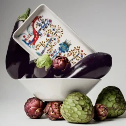 Tallrikar*IITTALA Tallrik rektangulär 12x24cm vit Blandad färg