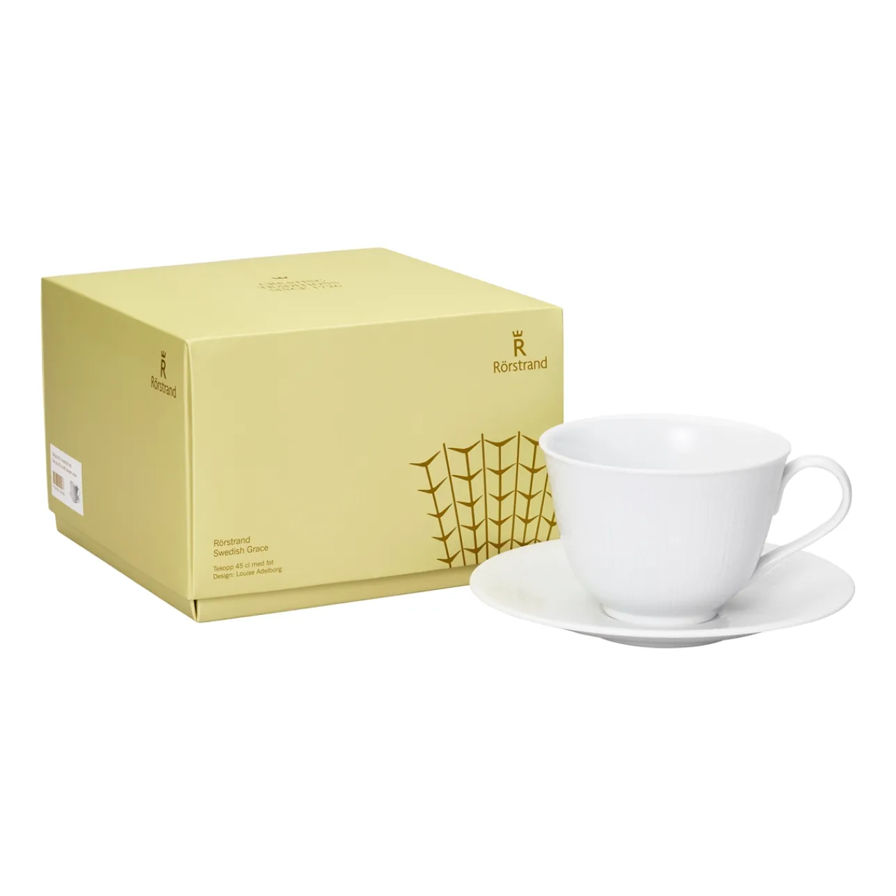 Muggar Och Koppar|Tallrikar*IITTALA Tekopp 45cl & fat set snö