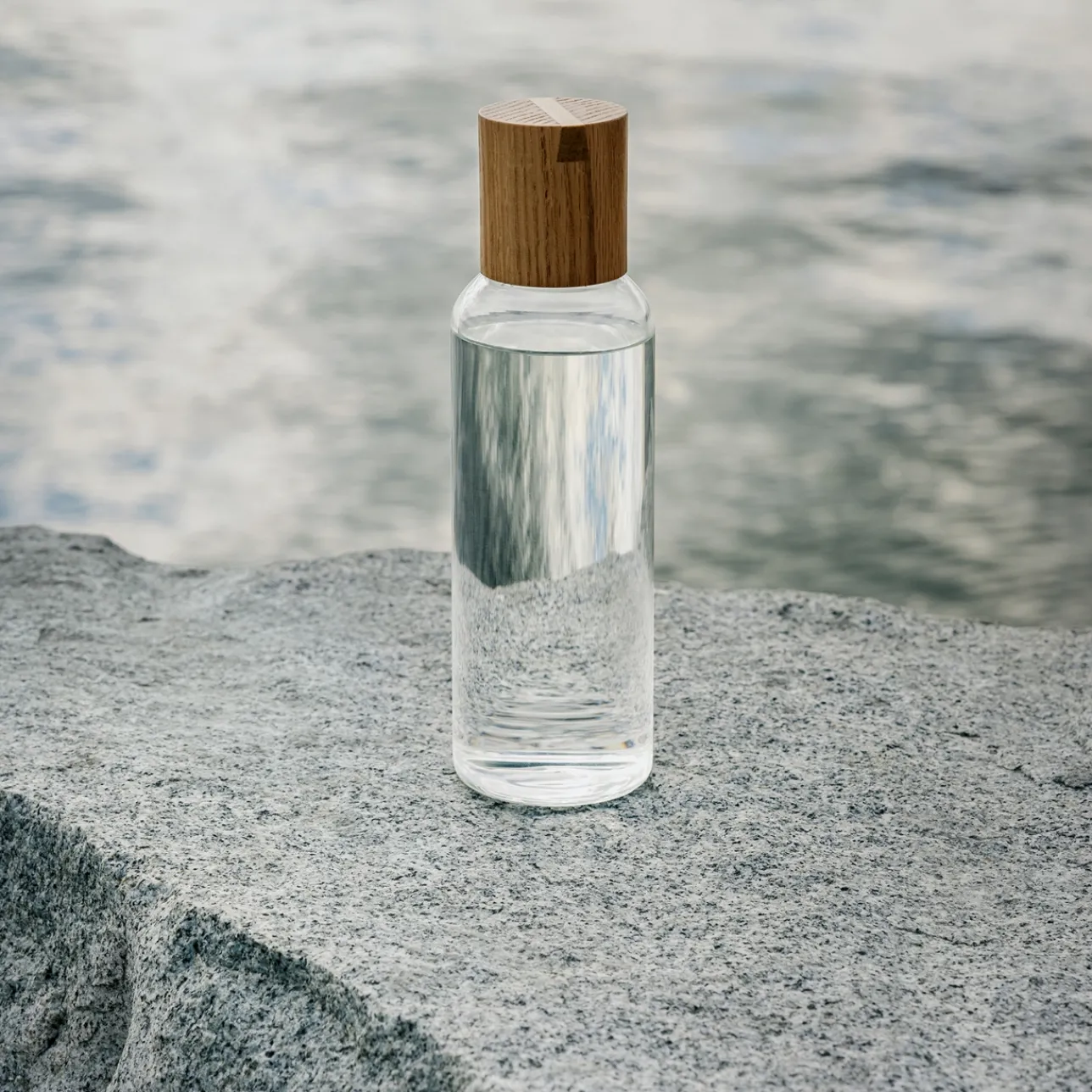 Dricksglas*IITTALA Vattenflaska 0,5L valnöt Valnöt