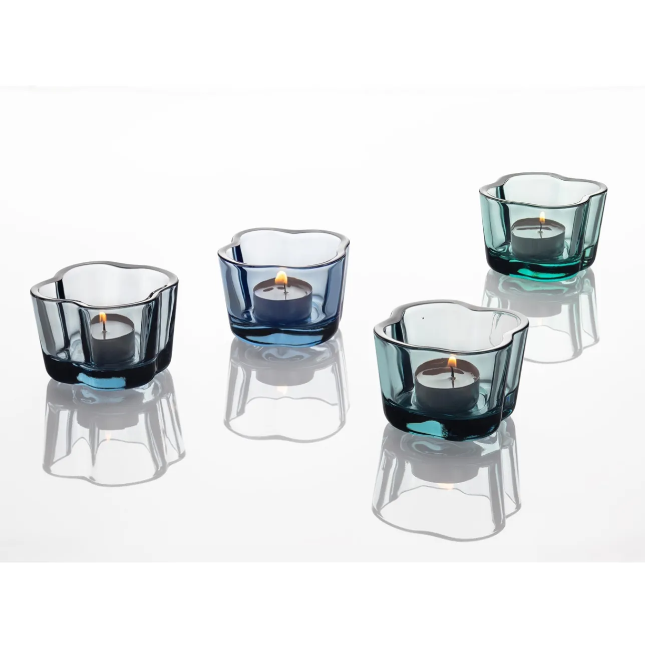 Alvar Aalto Collection|Ljuslyktor*IITTALA Värmeljusstake 60 mm i återvunnet glas Återvunnet