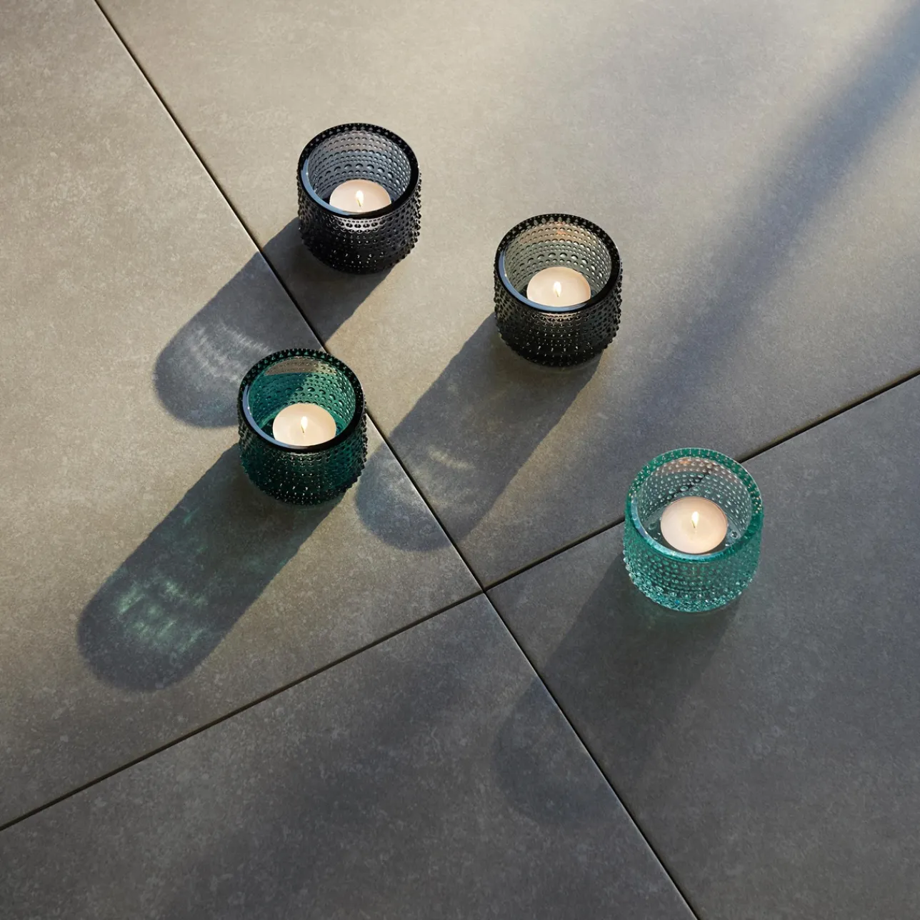 Ljuslyktor*IITTALA Värmeljusstake 64 mm återvunnet glas Återvunnet